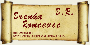 Drenka Romčević vizit kartica